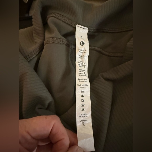 Lululemon Align Ribbed Waist Cropped Jogger – Carob Brown Sz 6 NWOT Rare Color - Picture 9 of 9